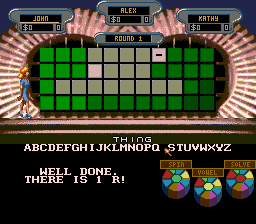 Wheel of Fortune (USA) In game screenshot